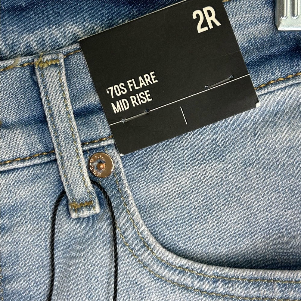 Express ’70s Flare Mid Rise Jeans – Women’s Size 2R - Picture 12 of 16
